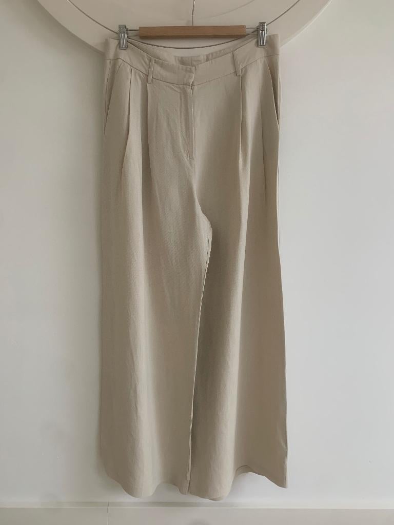 Antonelli, linnen pantalon (nieuw), Verzenden, Beige, Maat 42/44 (L), Nieuw
