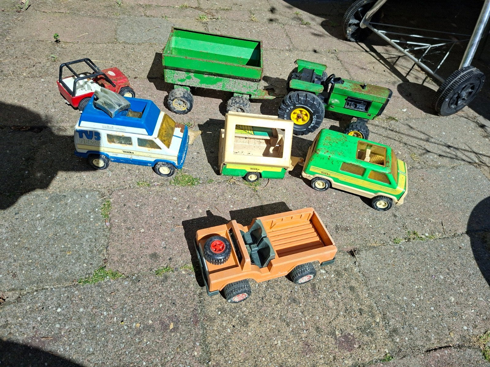 Vintage Tonka speelgoedvoertuigen set, Ophalen, Gebruikt