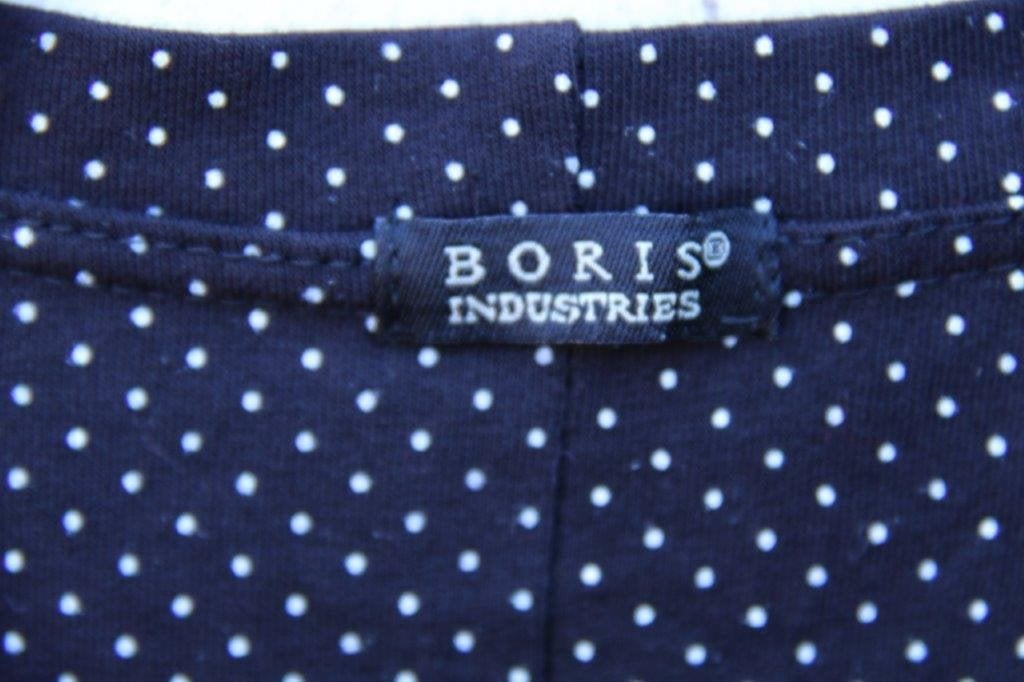 Jurk zwart dot Boris Industries mt 5 (XL) Vaste prijs, Kleding | Dames, Boris Industries, Zwart, Maat 46/48 (XL) of groter, Ophalen of Verzenden