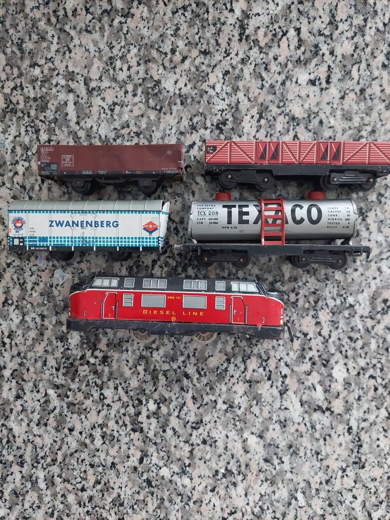 BLIKKEN TREIN,  DIESEL  LINE HWN 161 WEST GERMANY., Overige merken, Gelijkstroom of Wisselstroom, Ophalen of Verzenden, Gebruikt