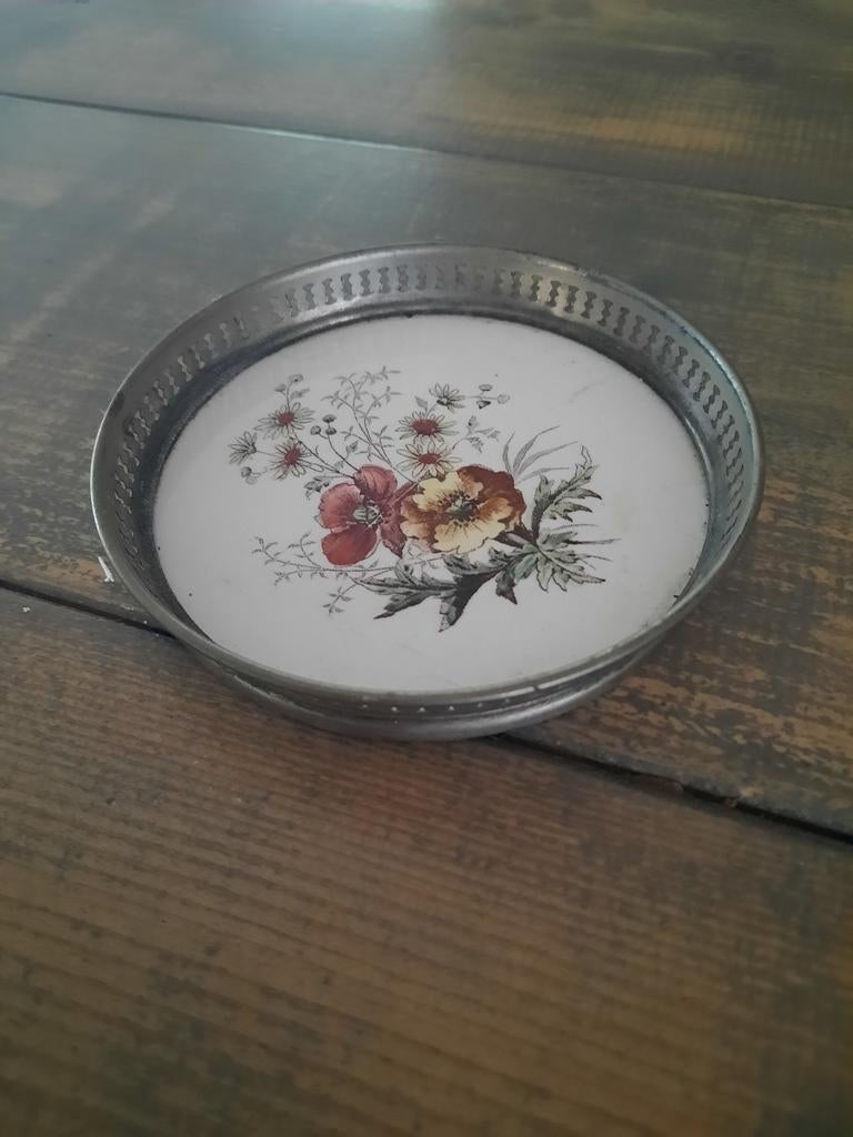 Antiek/ vintage / brocante onderzetters, Ophalen of Verzenden