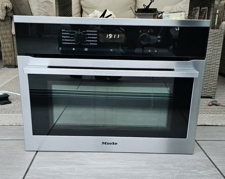 Miele combi oven magnetron, Ophalen, 45 tot 50 cm, Gebruikt, Combi-oven