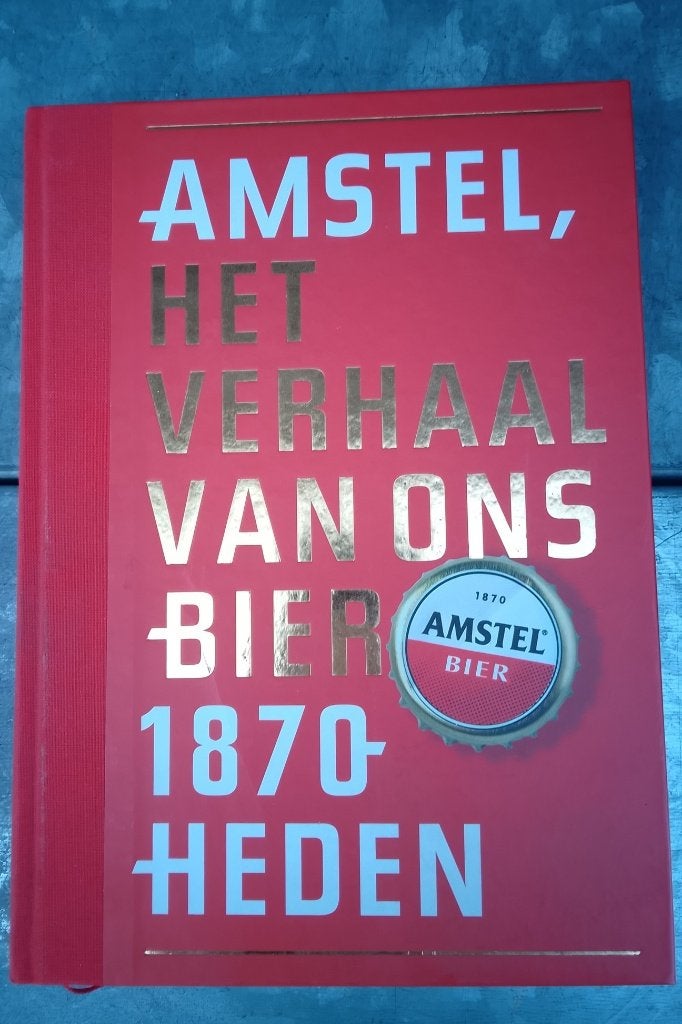 Amstel bier boek, speciale uitgave 140 jr Amstel, Ophalen of Verzenden, Zo goed als nieuw, Overige typen, Amstel