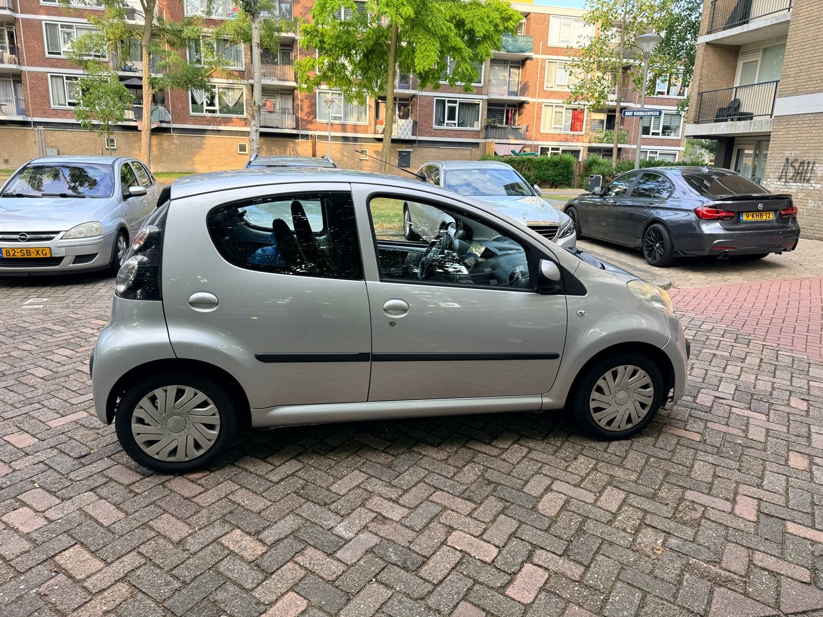 Citroën C1 1.0 5-DRS 2006 Grijs, Auto's, Voorwielaandrijving, Stof, Zwart, 4 stoelen