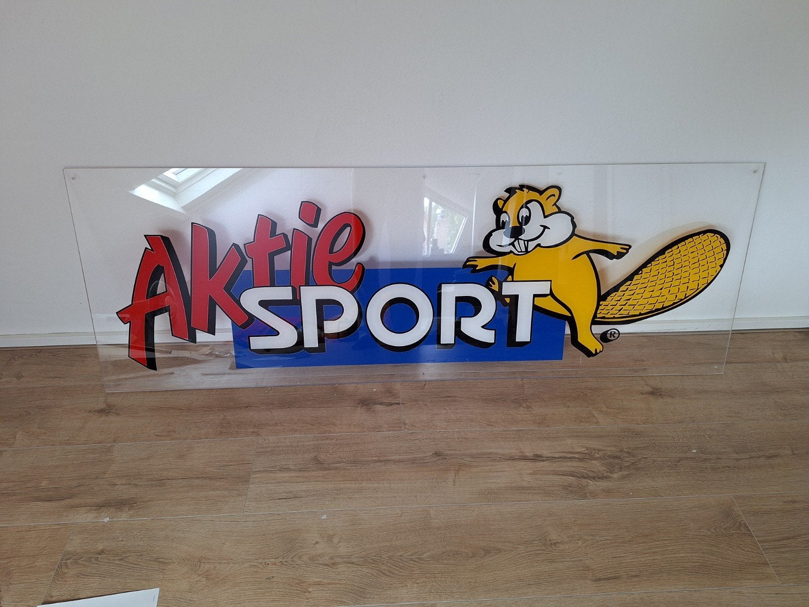 Doorzichtig bord Aktie Sport (160x55 cm) - Collectors item, Ophalen