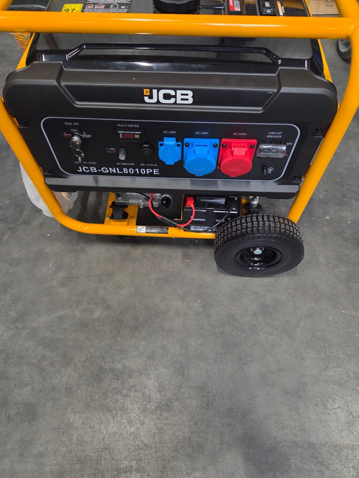 JCB Aggregaat, Doe-het-zelf en Verbouw, Aggregaten, Ophalen, Elektrisch startend, Benzine, Nieuw