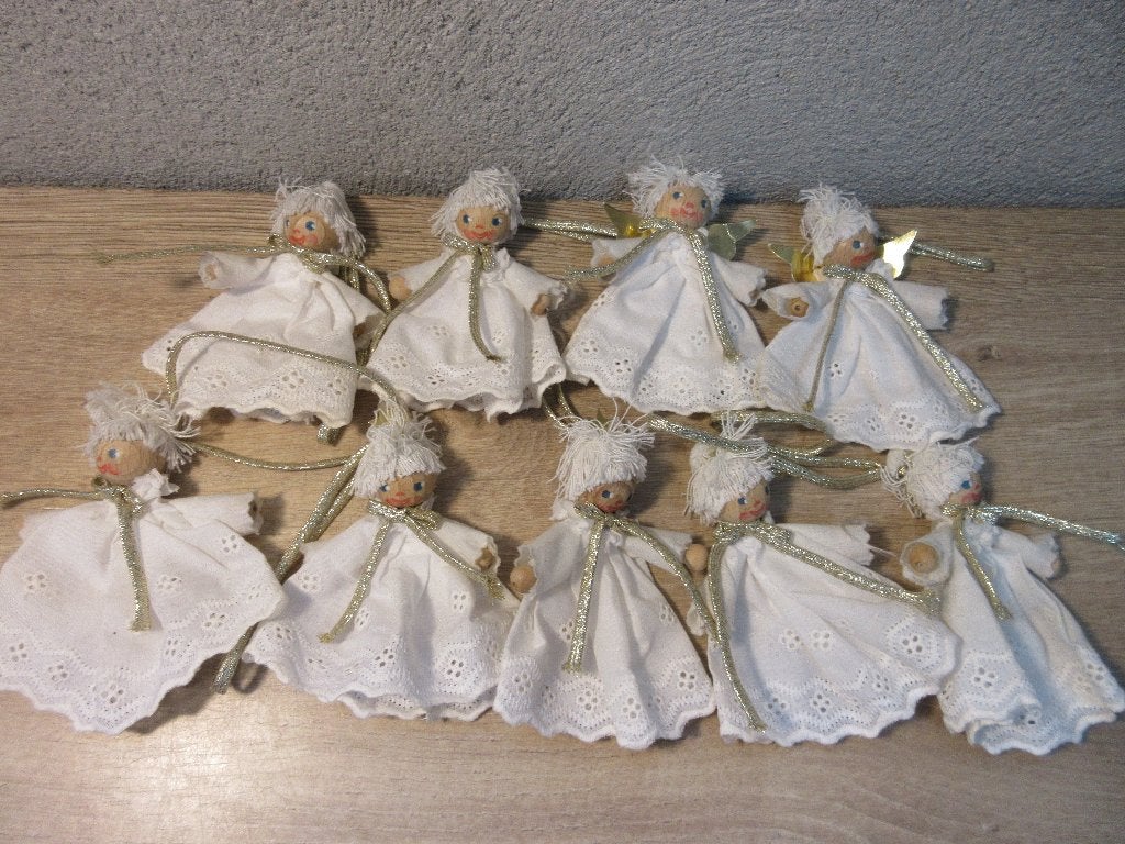 Vintage handgemaakte kerstengel kerst engelen, Diversen, Ophalen of Verzenden, Gebruikt