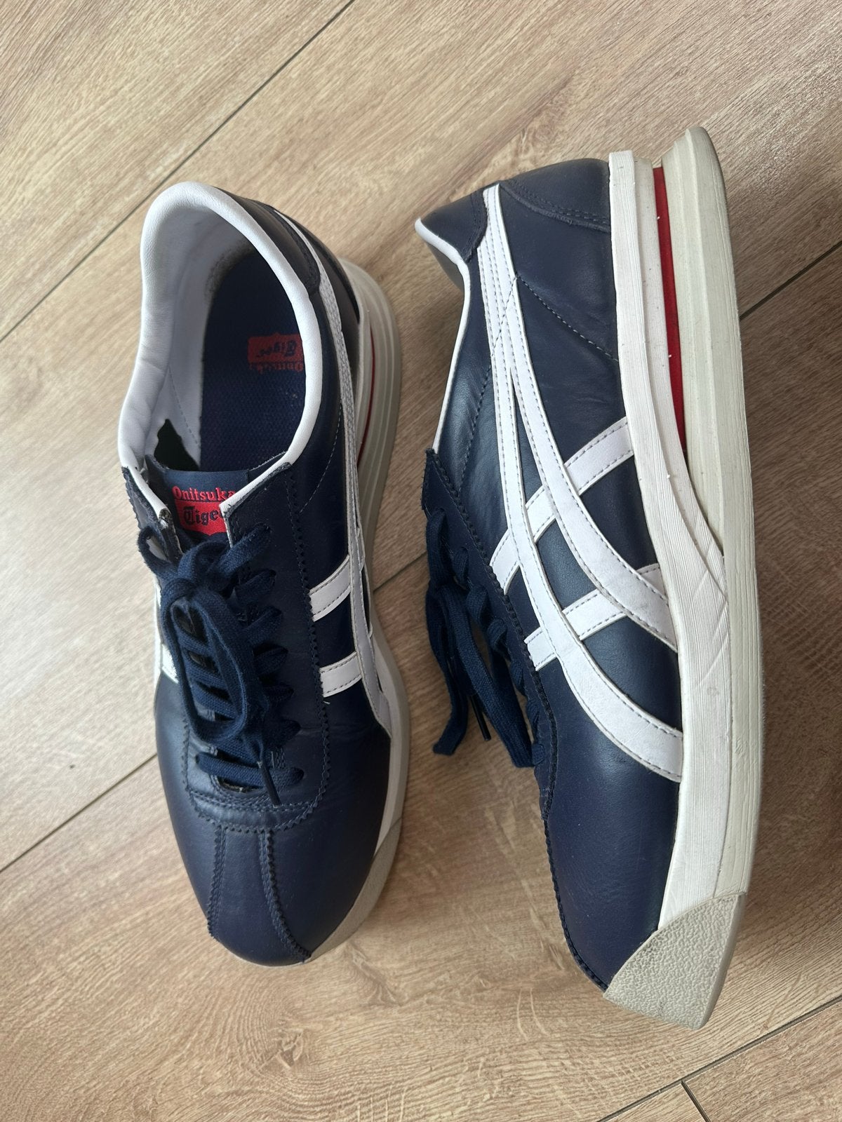 Onitsuka Tiger Corsair EX - Maat 46,5 - Zeer weinig gedragen, Kleding | Heren, Ophalen of Verzenden, Zo goed als nieuw, Blauw