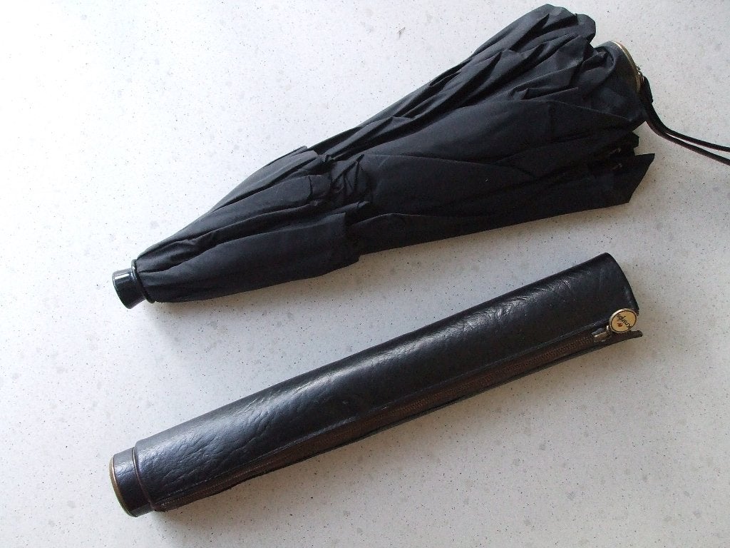 Knirps paraplu, Ophalen of Verzenden, Zo goed als nieuw, Zwart