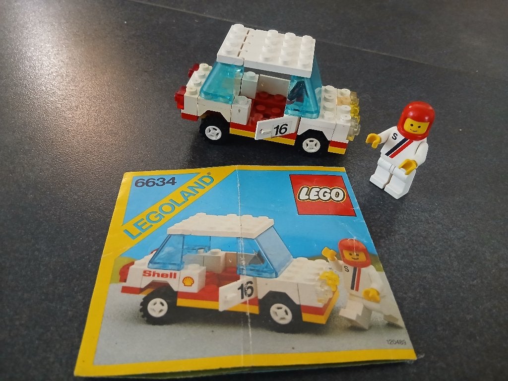 Lego 6634 Shell stock car + instructieboekje - COMPLEET, Ophalen, Gebruikt, Overige thema's, Lego