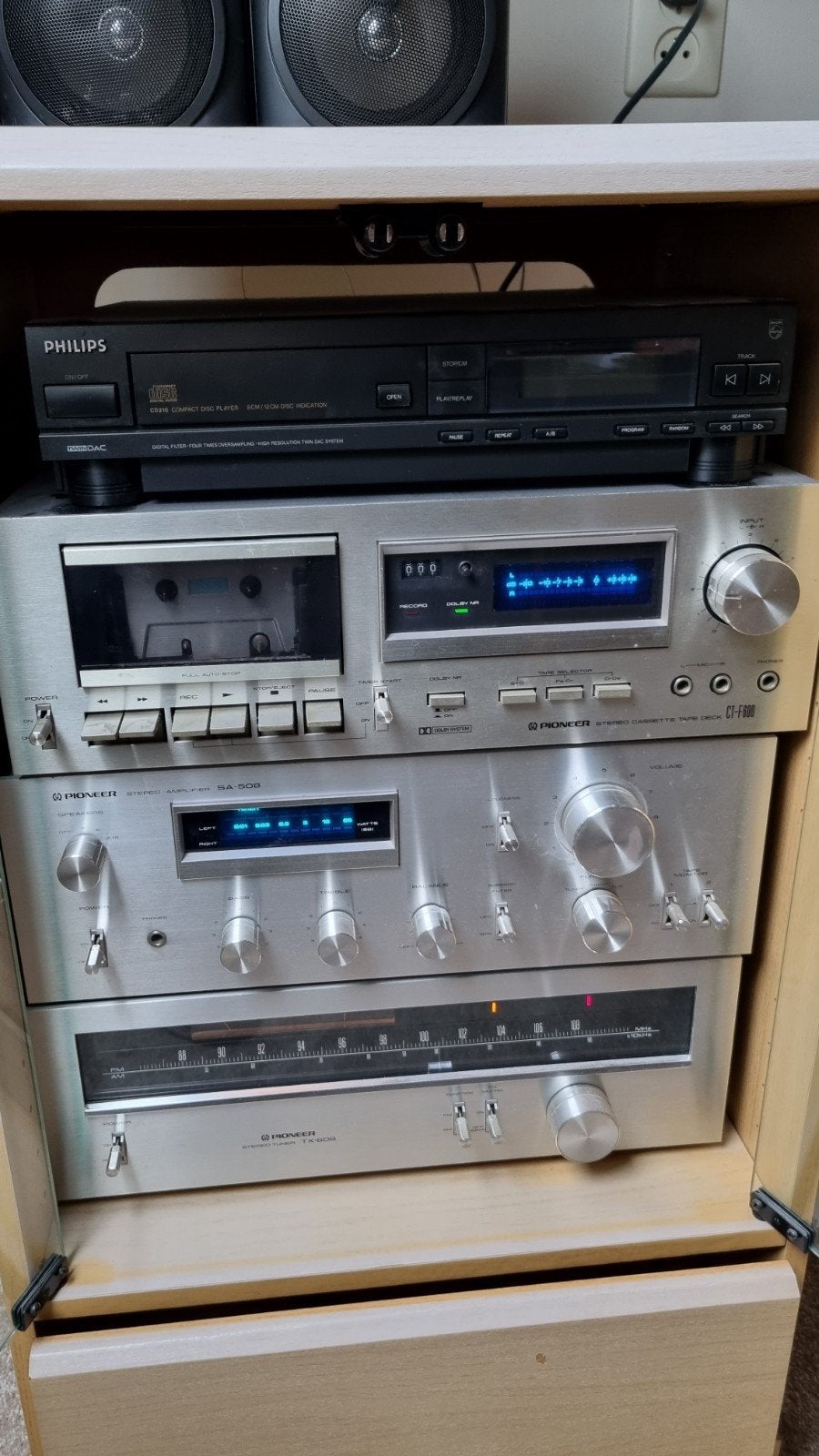 Pioneer blue line edition SA-508/TX-608/CT- F600, Ophalen, Zo goed als nieuw, Speakers, Pioneer