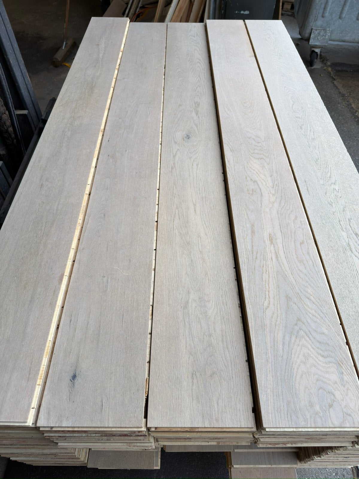 Eiken vloer 70 m2 lamelparket 19 cm breed 1,4 cm dik, Ophalen, Vloerdelen of -planken, Zo goed als nieuw, 10 m² of meer