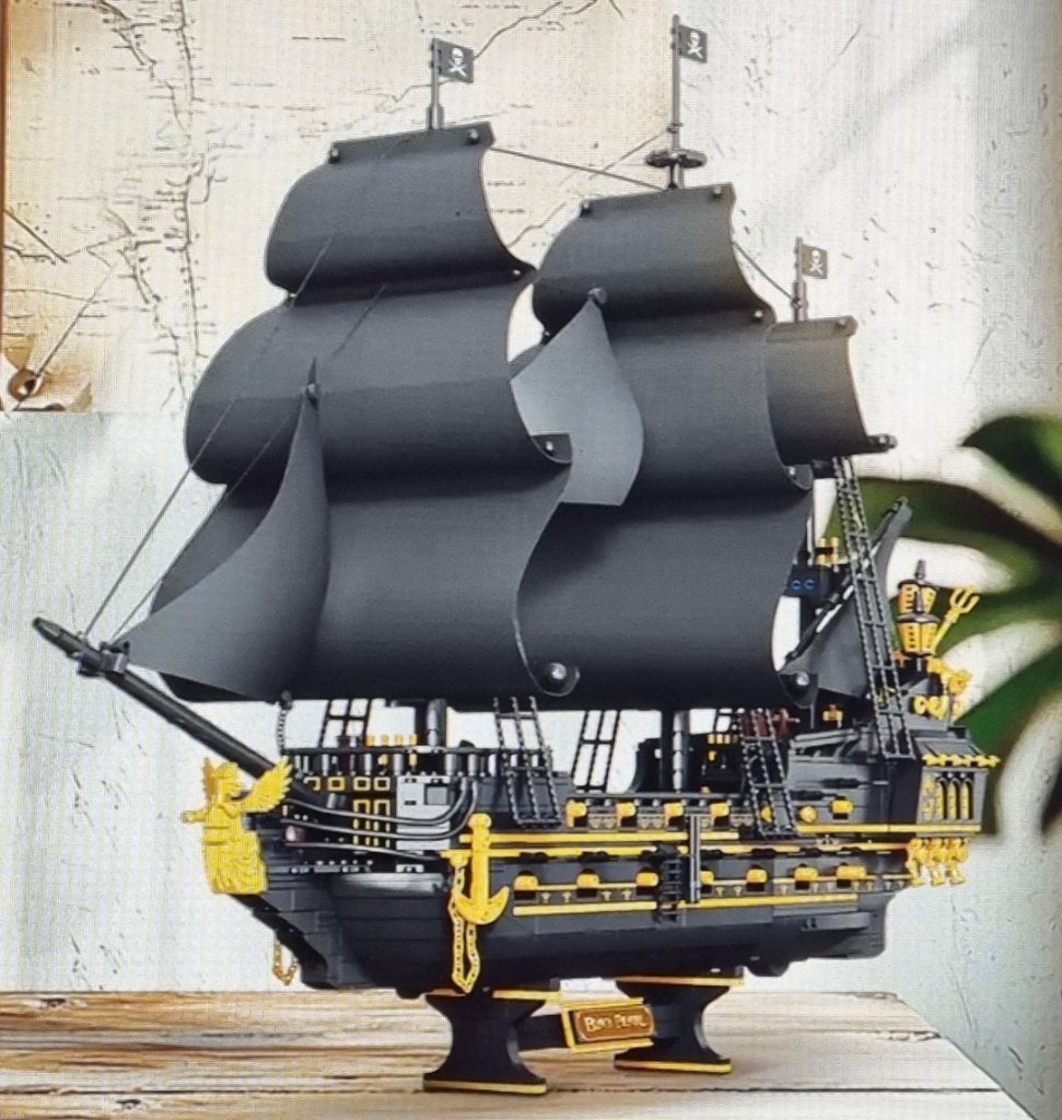 Zwarte Parel Zeerovers Schip 70 cm, Ophalen of Verzenden, Nieuw, Overige merken