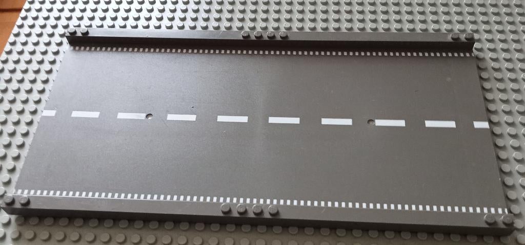 30401px1 (1) dkgray Baseplate, Road 32 x 16 Ramp, Straight w, Ophalen of Verzenden, Gebruikt