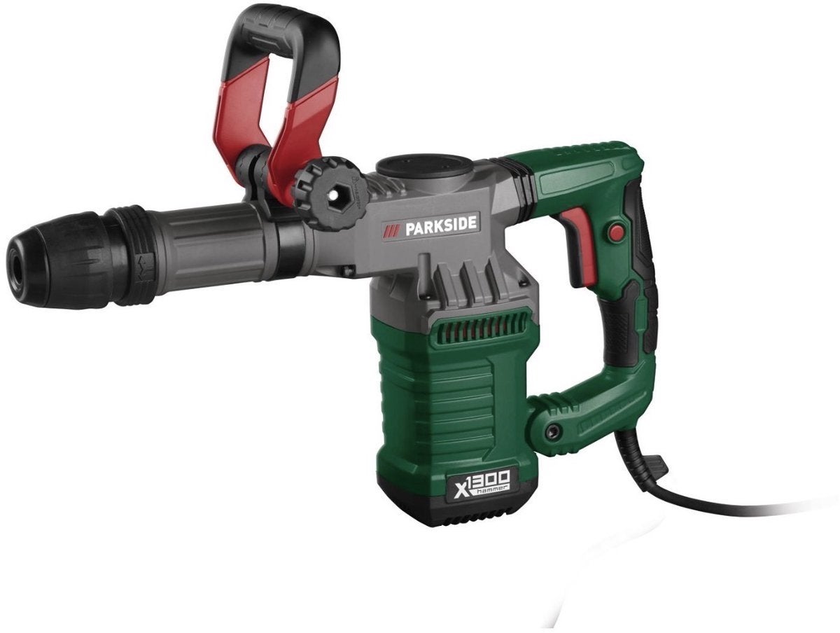 TE HUUR – Parkside breekhamer 15J 1300W, Ophalen, Zo goed als nieuw, 600 watt of meer, Boor- en/of Breekhamer