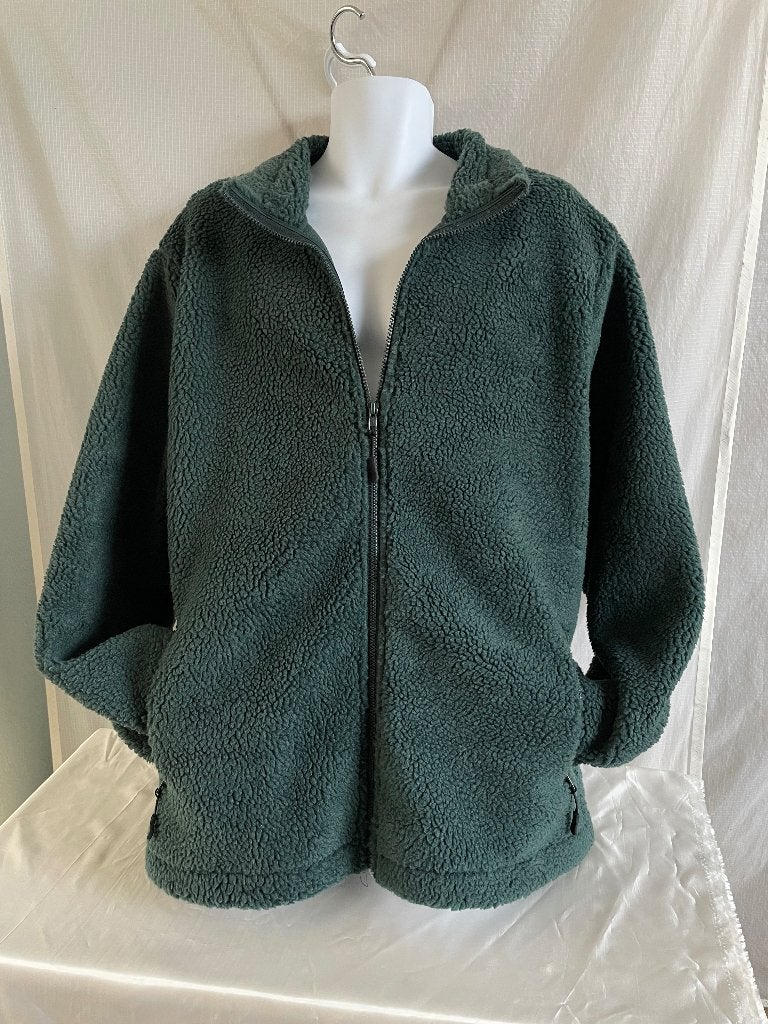 Urban Classics Basic Sherpa fleece vest /jas donkergroen XXL, Overige maten, Ophalen of Verzenden, Zo goed als nieuw, Urban Classics