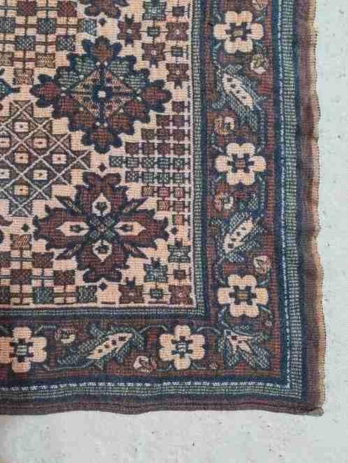 Grand foulard woonkleed Azteken bruin groen 189/121 cm, Huis en Inrichting, Woonaccessoires | Plaids en Woondekens, Gebruikt, Etten-Leur