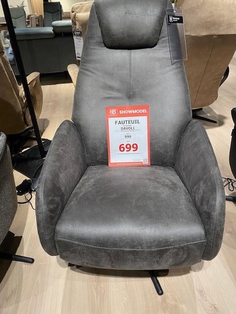 Fauteuil Davoli, Huis en Inrichting, Fauteuils, Zo goed als nieuw, Leer, Stof, 50 tot 75 cm, 75 tot 100 cm, Ophalen