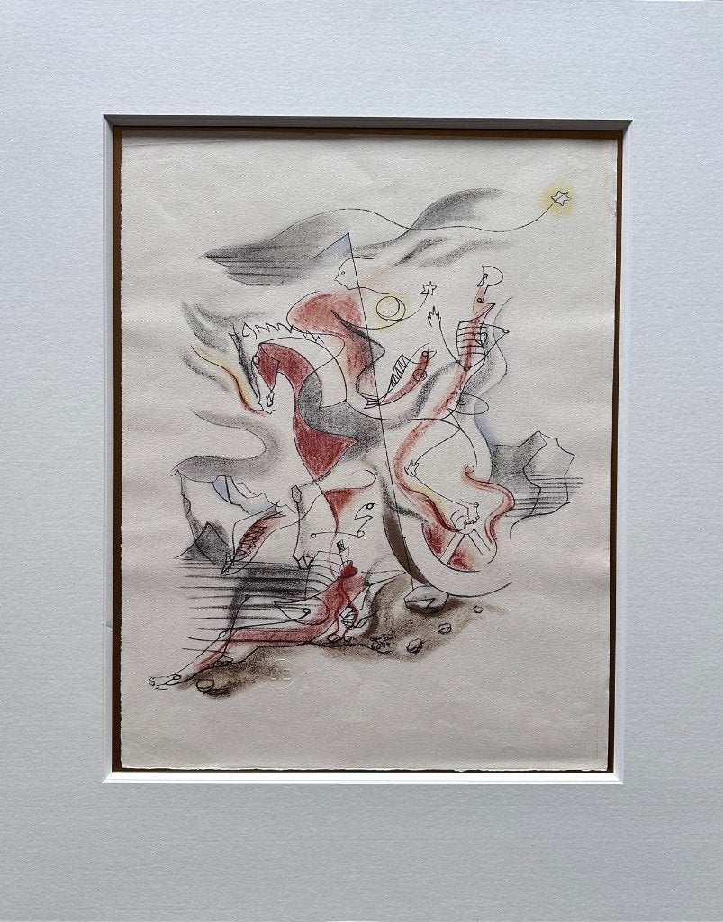 Andre Masson litho paard, Ophalen