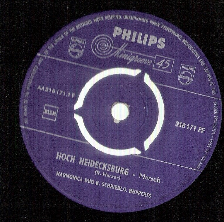 Harmonica Duo K. Schriebl & J. Hupperts vinyl singles, Cd's en Dvd's, Ophalen, Gebruikt