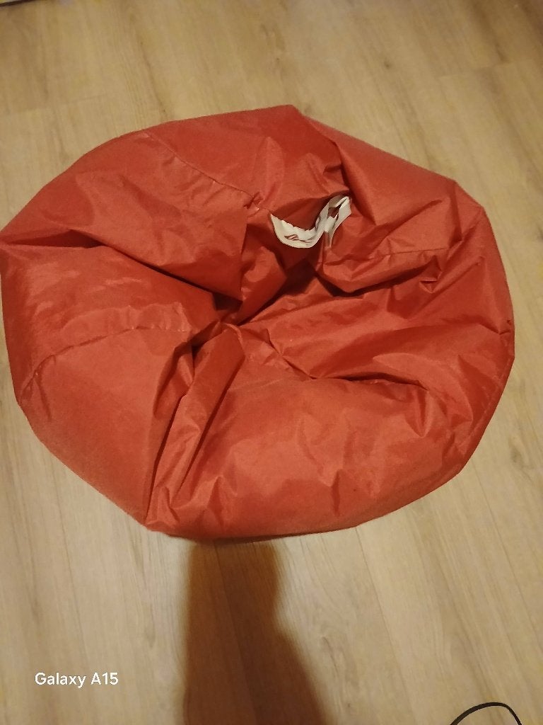 zitzak, Ophalen, Gebruikt, Rood, Zitzak