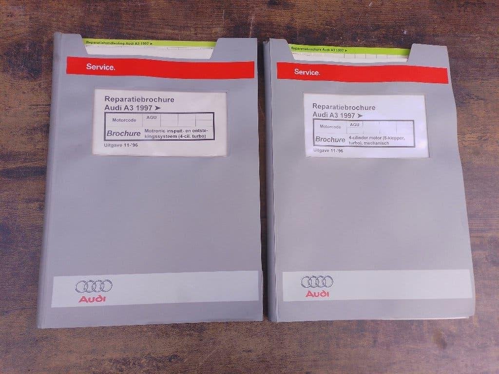 Audi A3 dealer werkplaatsboeken 1.8 Turbo motor AGU, Ophalen of Verzenden, Gelezen, Audi