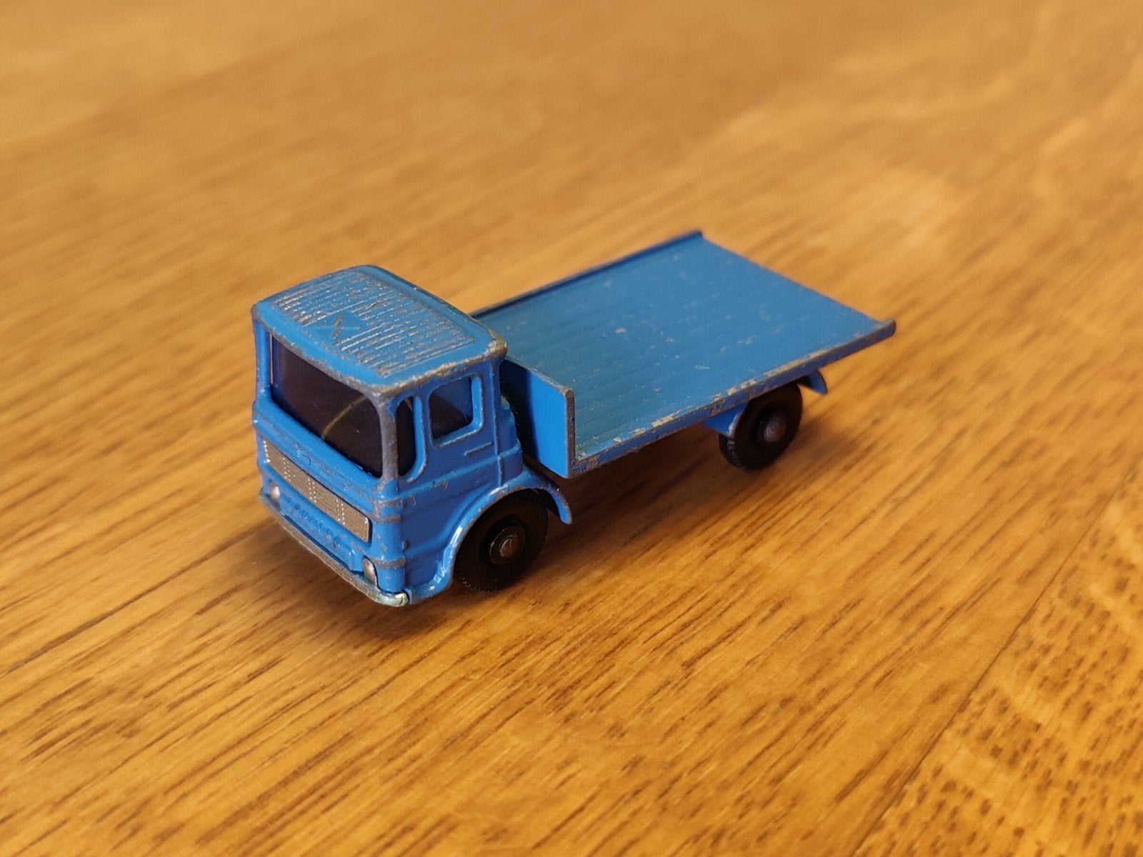 Matchbox Site Hut Truck BLAUW, Ophalen, Zo goed als nieuw, Bus of Vrachtwagen