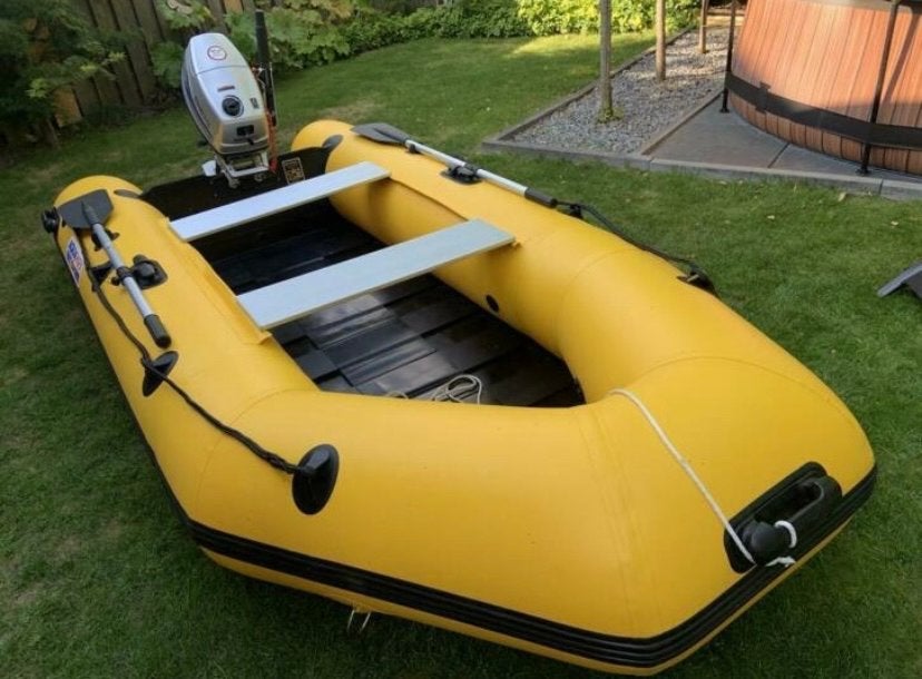 Aquaparx rubberboot met 5pk buitenboordmotor, Ophalen, Zo goed als nieuw, Overige typen
