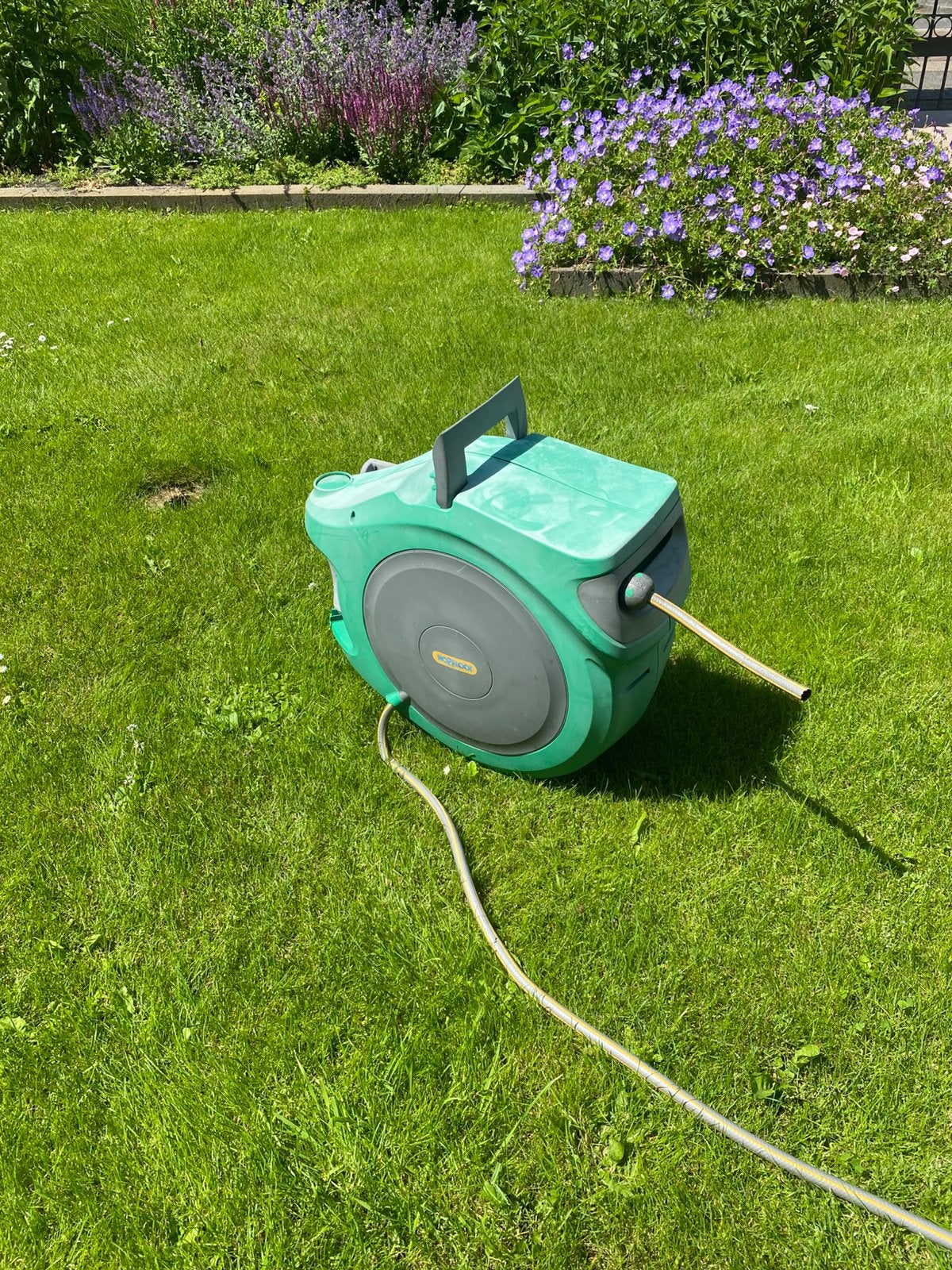 Hozelock haspel, Ophalen, Gebruikt, Tuinslanghaspel