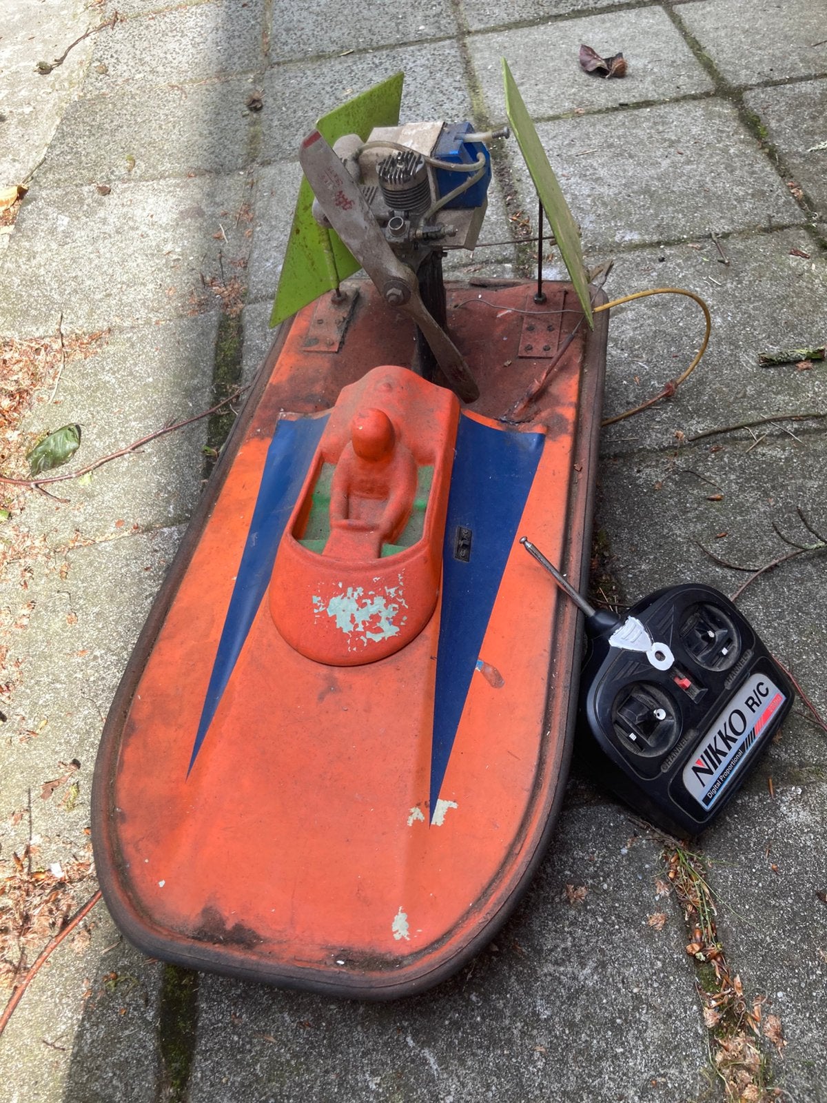 Vintage rc boot nikko, Ophalen of Verzenden, Gebruikt