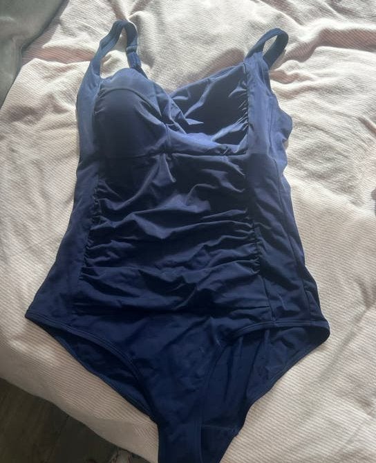 Blauw badpak maat 46, Kleding | Dames, Badmode en Zwemkleding, Ophalen of Verzenden, Zo goed als nieuw, Blauw, Badpak