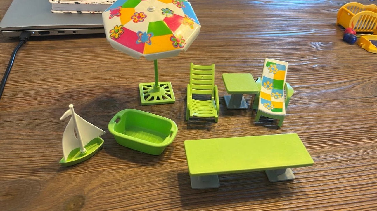 Playmobil Tuinset met bootje en badje, Ophalen, Zo goed als nieuw