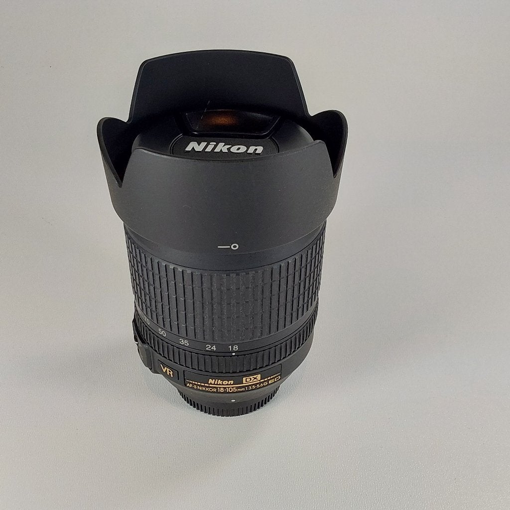 Nikon AF-S DX 18-105mm f/3.5-5.6G ED VR, Nikon, Zonnekap, Nikon F-mount, Telelens