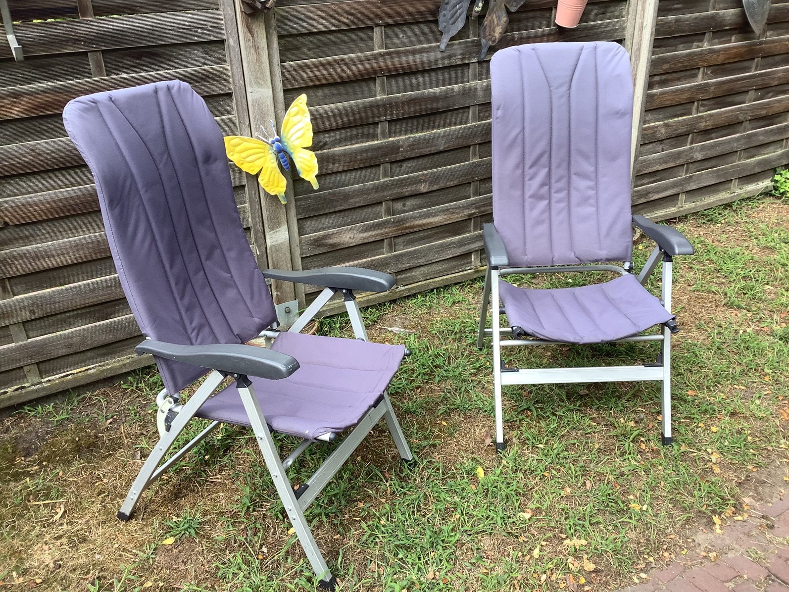 Twee campeer/tuin stoelen, Ophalen, Gebruikt