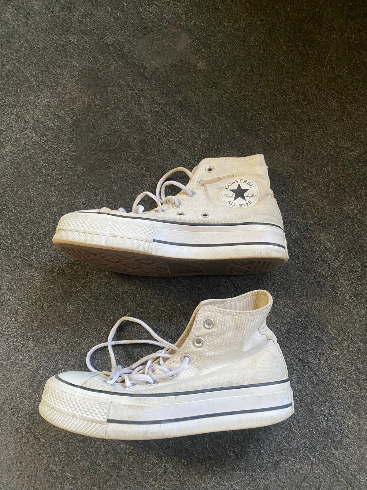 Converse All Star platform sneakers maat 38, Ophalen of Verzenden, Gedragen, Wit, Sneakers of Gympen