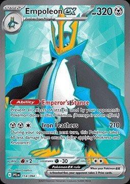 EMPOLEON EX 114/094 - PHANTASMAL FLAMES, Ophalen of Verzenden, Nieuw, Losse kaart, Foil