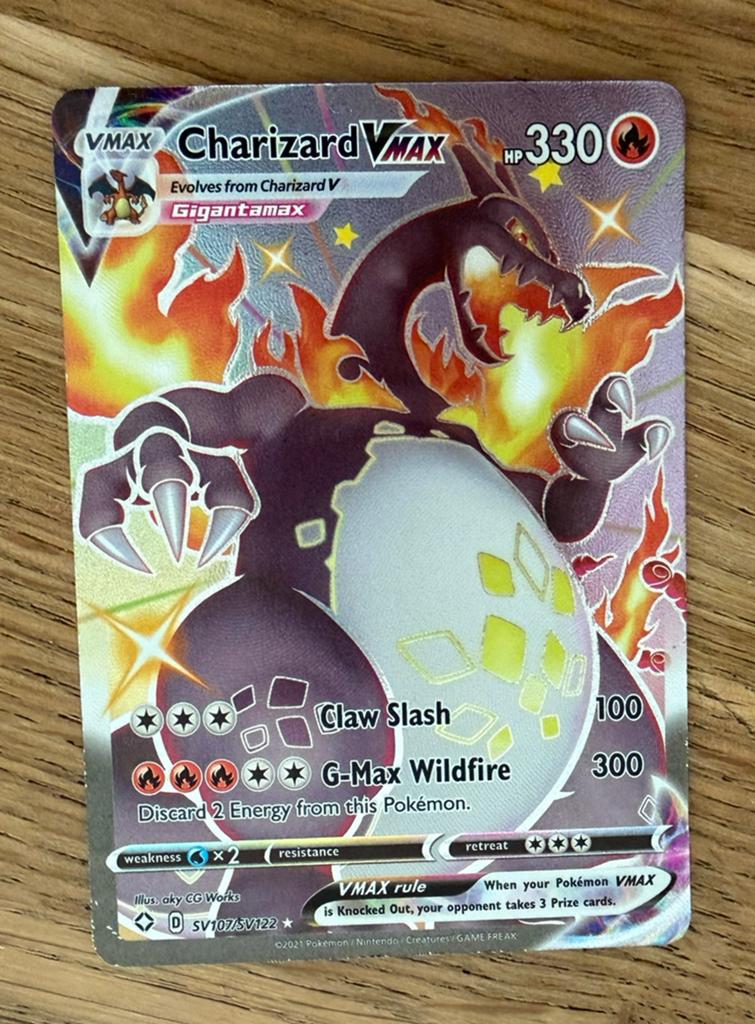 Charizard VMAX, Ophalen of Verzenden, Zo goed als nieuw