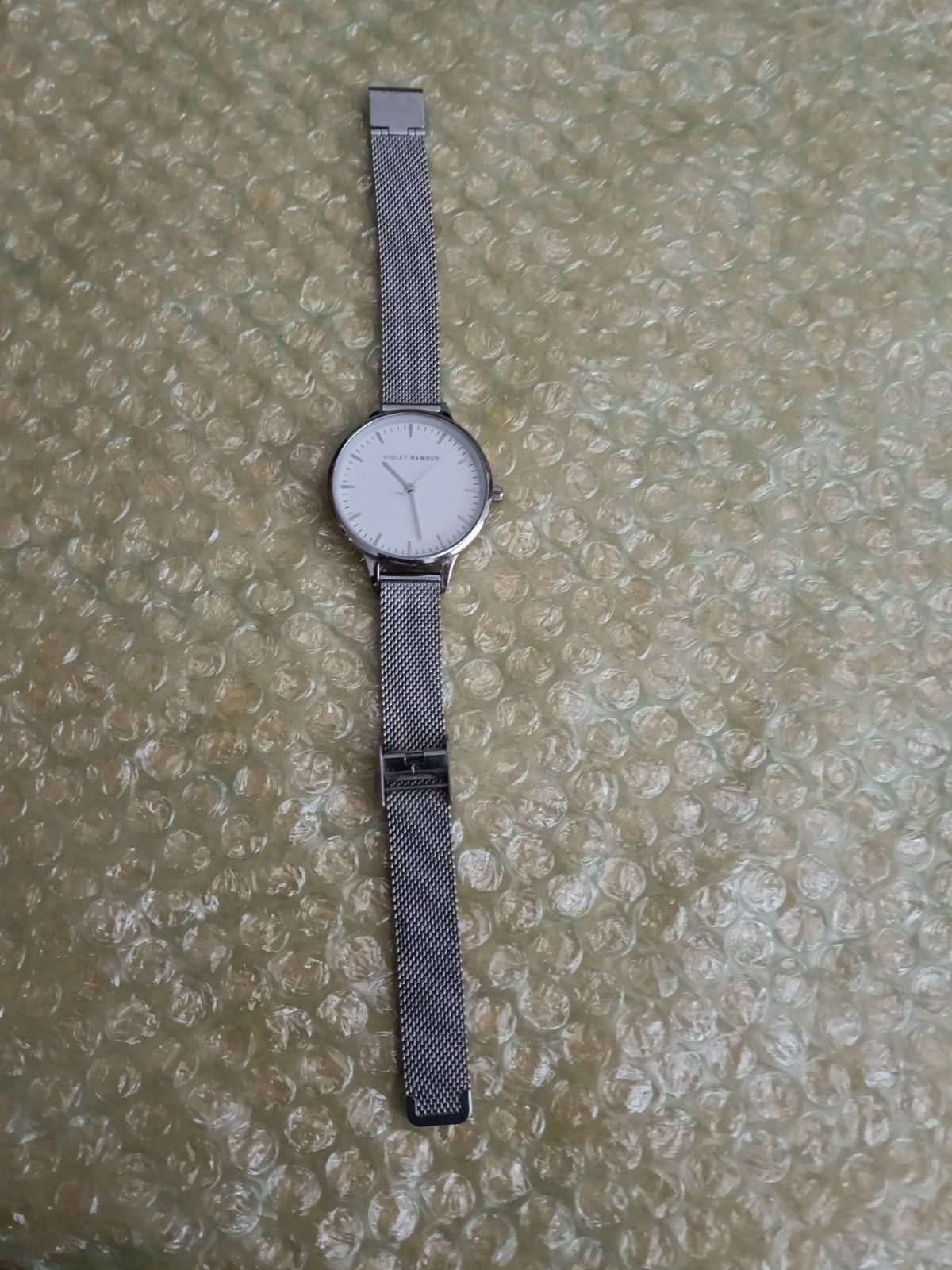 Violet Hamden Dames Horloge - Zilverkleurig met Mesh Band, Ophalen of Verzenden