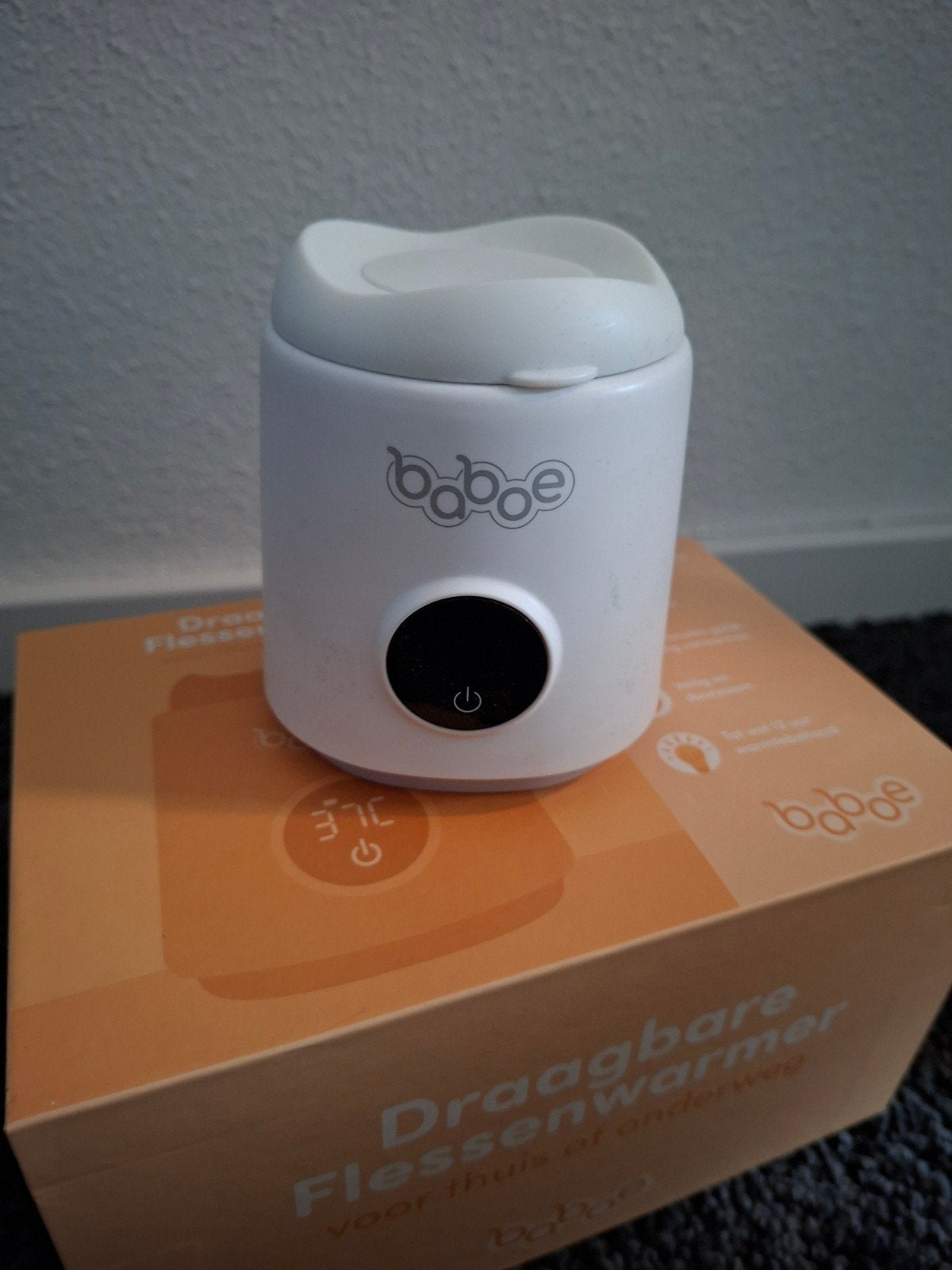 Draagbare flessenwarmer Baboe, Ophalen, Draadloos, Zo goed als nieuw, Flessen- of potjesverwarmer