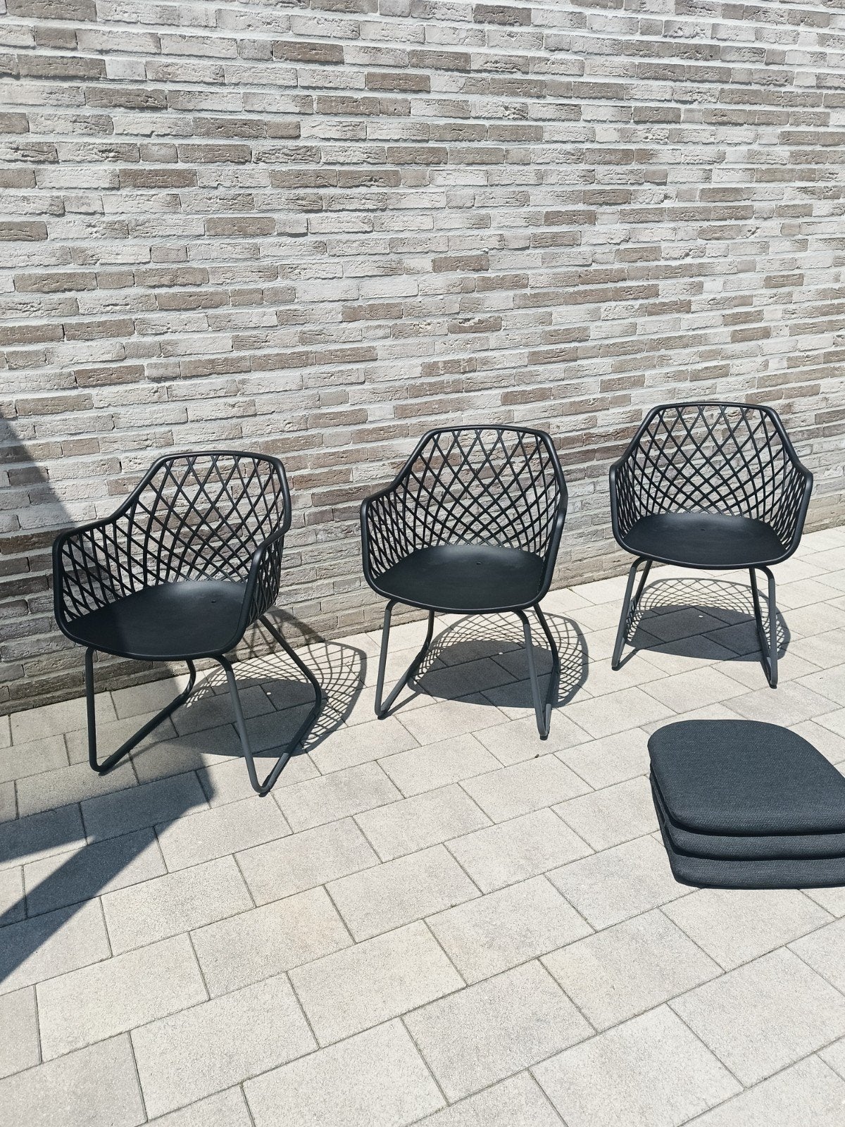 Life tuinstoelen met aluminium onderstel nieuwstaat, Ophalen, Zo goed als nieuw, Aluminium