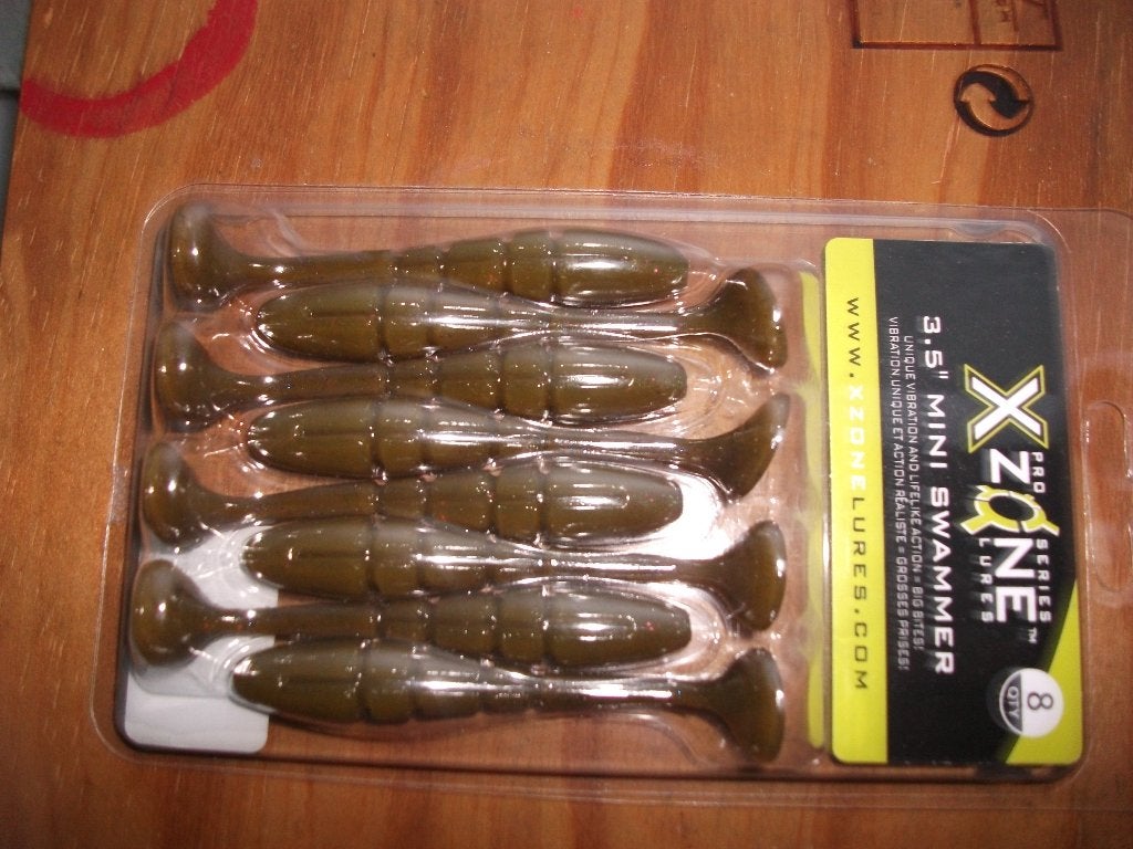 8 stuks X-Zone Mini Swammer roofvis shads / kunstaas shads, Watersport en Boten, Ophalen of Verzenden, Nieuw, Overige typen