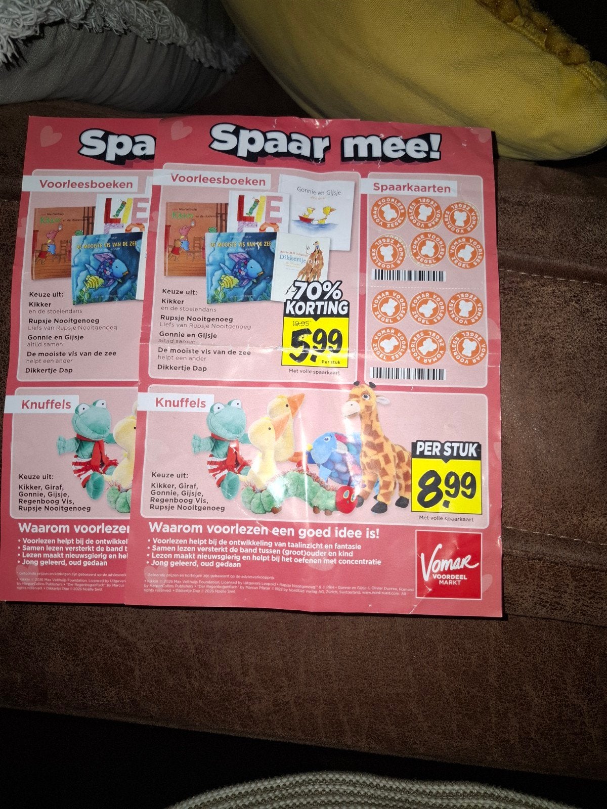 2 Vomar Spaaractie Kaarten - Gratis af te halen in Hoorn, Ophalen