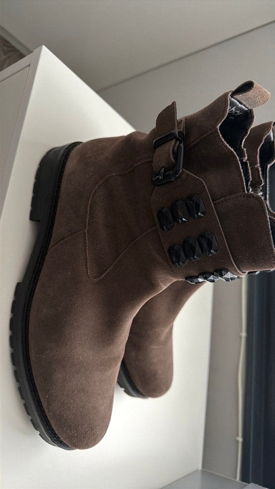 Gabor laarzen bruin nubuck maat 43, Bruin, Lage of Enkellaarzen, Ophalen of Verzenden, Zo goed als nieuw
