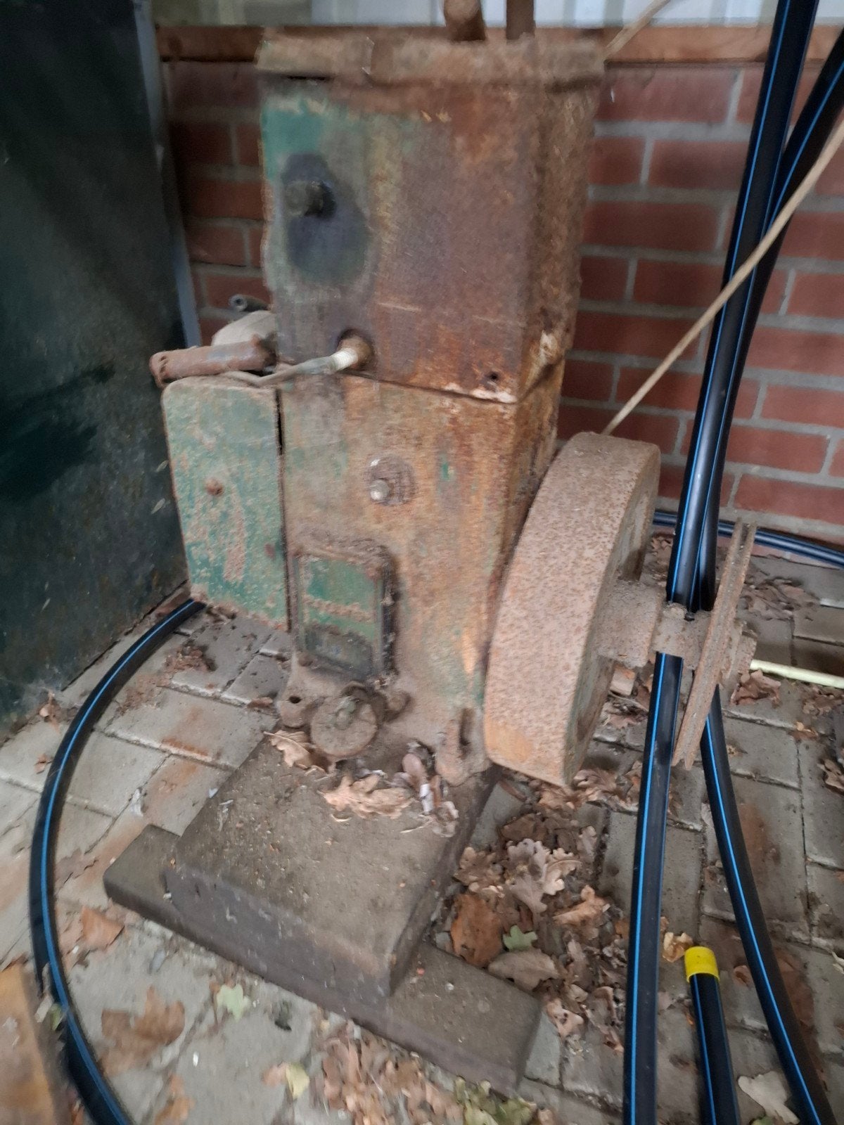 Oude roestige motor voor onderdelen of restauratie  Lister ,, Doe-het-zelf en Verbouw, Ophalen of Verzenden, Gebruikt, Benzinemotor