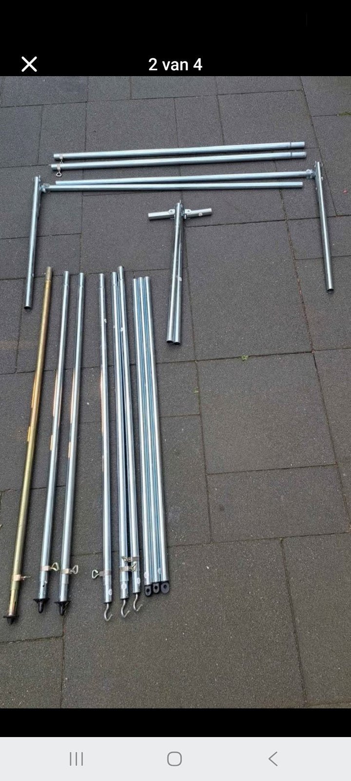gebruikt voor tent en luifel stokken, Ophalen of Verzenden, Gebruikt