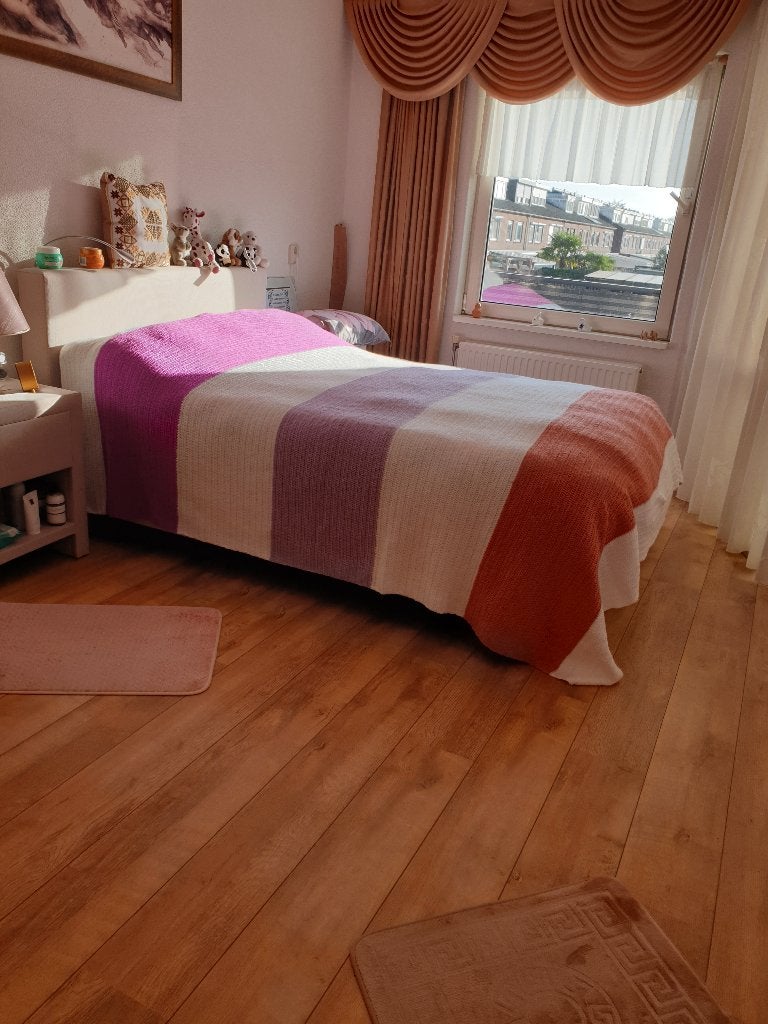 Gehaakte sprei, Huis en Inrichting, Slaapkamer | Beddengoed, Overige kleuren, Handgemaakt, Overige typen, Ophalen of Verzenden