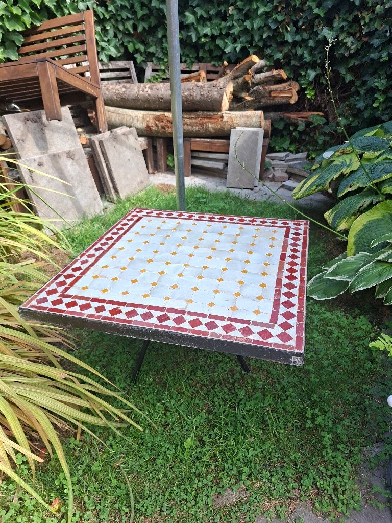Mozaïektafel, Ophalen, Gebruikt, Steen/keramiek, Mediterraans