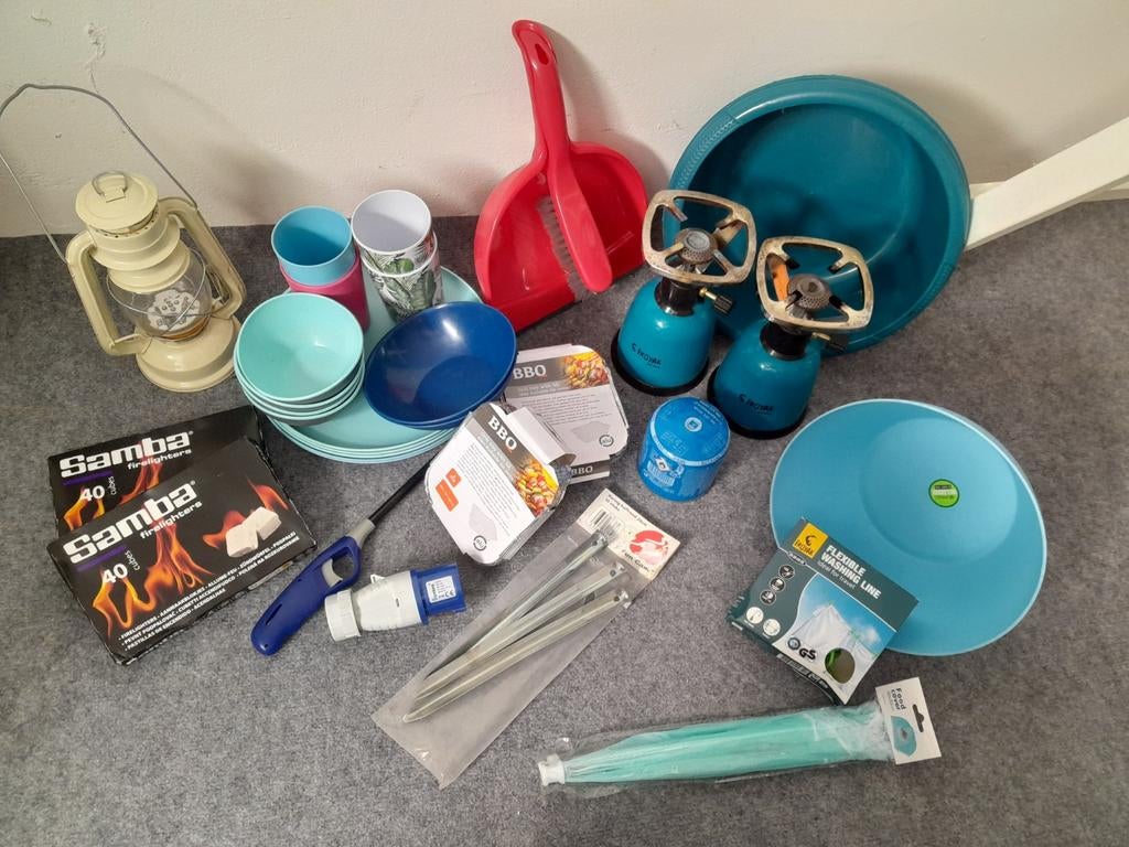Complete kampeeruitrusting: alles voor een geslaagde trip!, Caravans en Kamperen, Ophalen, Gebruikt