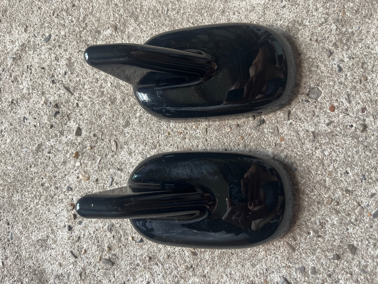 2x Zwarte Haaienvin Antenne Auto Decoratie, Ophalen, Gebruikt