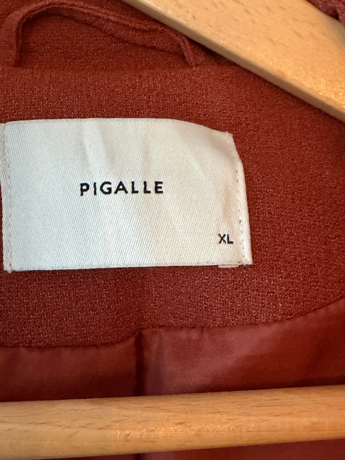 Pigalle jas XL - Terracotta kleurige tussenjas, Ophalen of Verzenden, Zo goed als nieuw, Maat 46/48 (XL) of groter, Oranje
